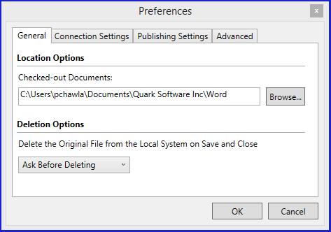 SYSTEM SETUP AND PREFERENCES 3 In Deletion Options, select one of the following: Ask Before Deleting Delete Without Warning Never Allow Deletion 4 Click OK. The selected setting is stored.