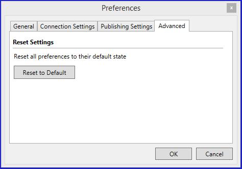 SYSTEM SETUP AND PREFERENCES 3 Click Reset to Default to reset all preferences to their default state. 4 Click OK.