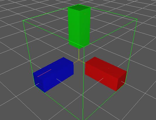 Prismatic joints Prismatic joints are drawn in 3D as small boxes with each axis aligned along the translation axis in 2D prismatic