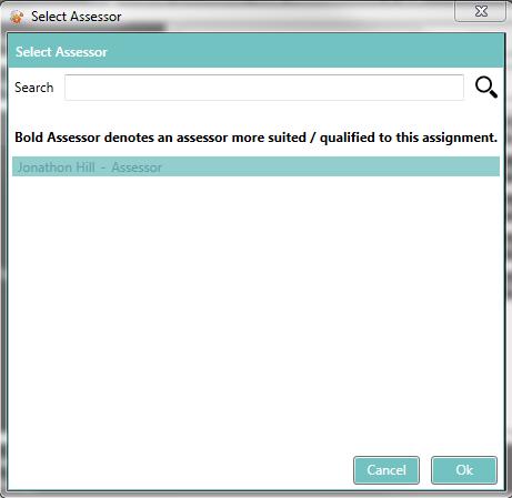 If you wish to send the form back to the assessor (for instance, if any of the data is incomplete or they are required to gather additional information), go to Options and select Send to Assessor