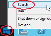 23. Enable the Shutdown button at the login screen: right-click the Start button, select Run, type gpedit.