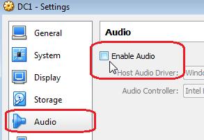 - Deselect Audio as it is not usually needed in server installations - Under