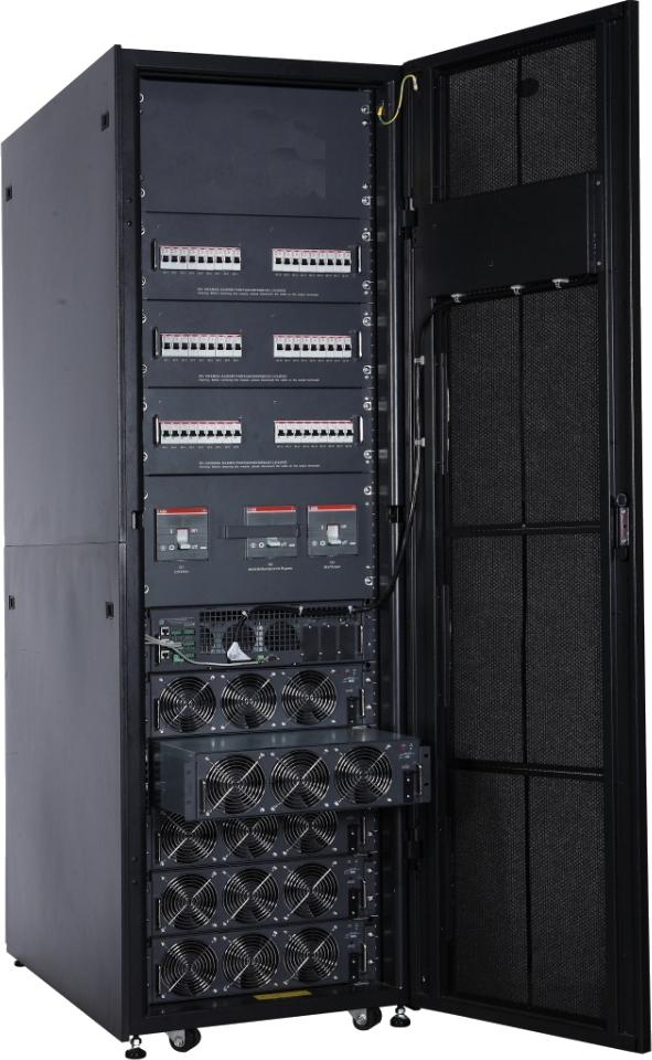Integrated Power and Distribution Management in a Modular Rack Unique in its class, the Liebert APM provides complete, high efficient power protection and distribution in a single cabinet,