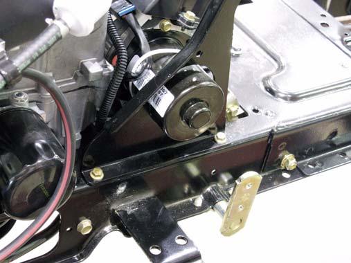 LTX Tractors 8. Remove the two screws securing the left dash support to the frame using a 3/8 wrench. See Figure 3B.18. 9. Slide the left dash support off of the EPS motor. Screws Figure 3B.18 10.