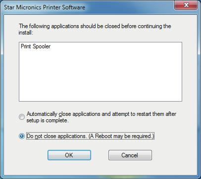 5 If the following confirmation dialog box appears, select
