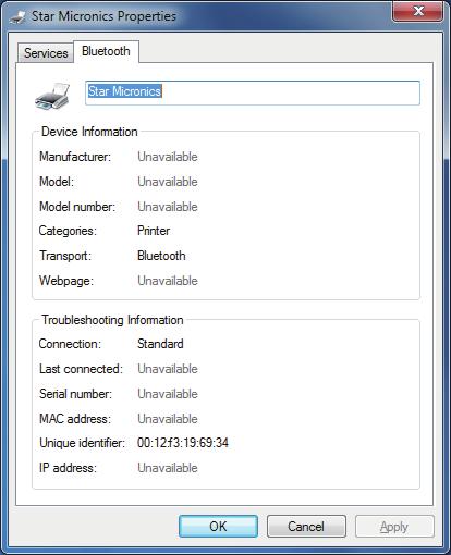 If multiple devices are found, you can right-click the printer, select [Properties], and then check the address to specify