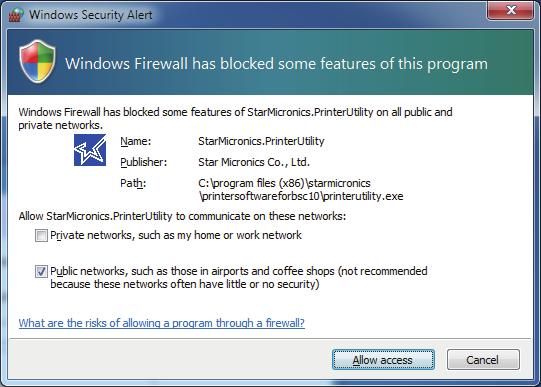 Appendix 3. How to Allow a program to communicate through Windows Firewall To set settings, need to change Allow a program through Windows Firewall.