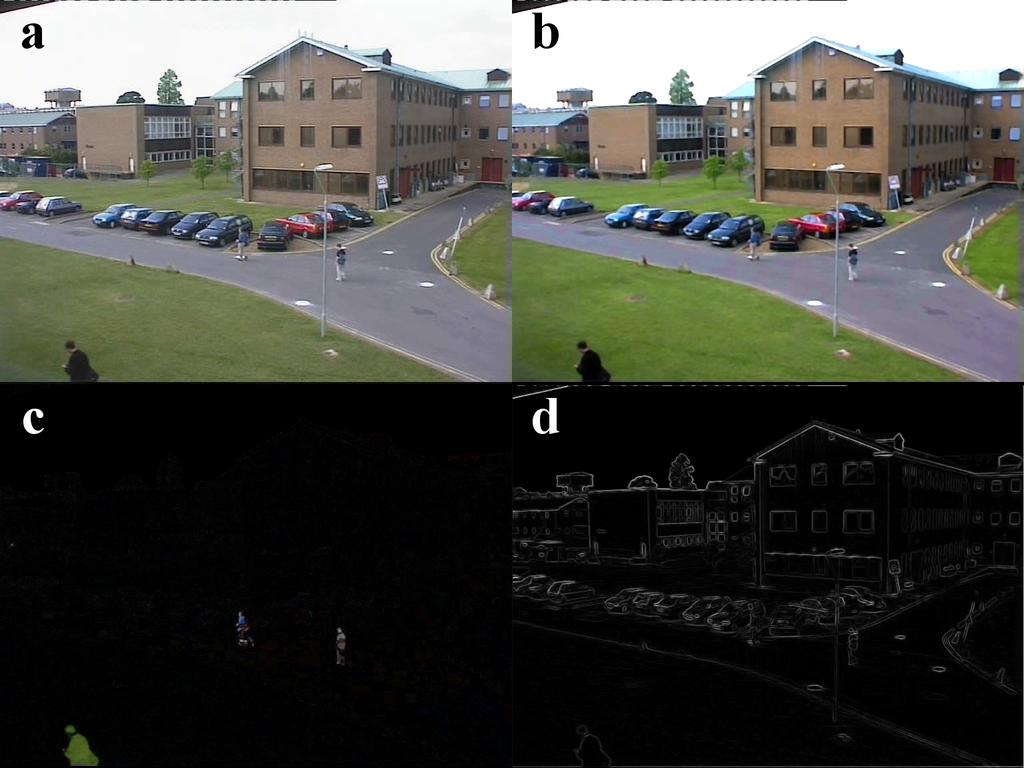 image eliminating the main disadvantage of the GMM method. The main drawback of the described background modeling algorithm is that by itself the MMM is more prone to noise than the GMM.
