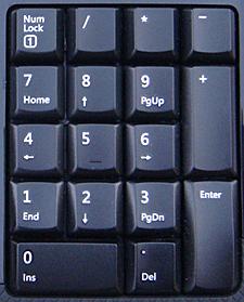 Q: What is numeric keypad? Ans: Numeric Keypad: The Numeric keypad is located on the right Side of keyboard. When Num lock key is pressed then the numbers on numeric keypad can be used.
