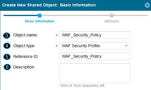 You can create as many WAF Security Profiles as you need but a WAF Application object can be associated with only one security profile.