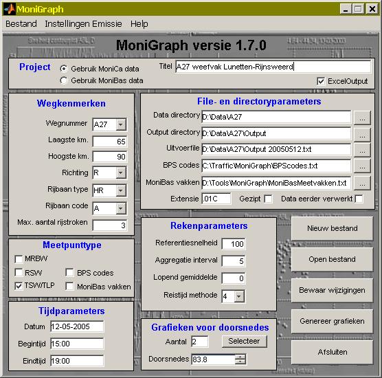 3. MONIGRAPH MoniGraph is a tool which processes, analyses and visualises monitoring data from motorway stretches.