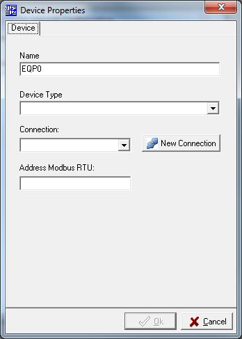 CREATE A NEW APPLICATION To create a new application in SuperView, select the option APPLICATION/NEW. The CONFIGURE window will be displayed, as on the figure below.