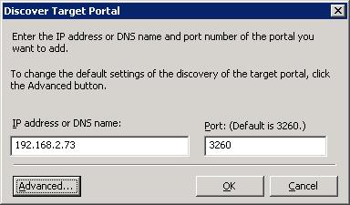 8. SAN Connection Settings Server Connection Setup iscsi Initiator Parameter Settings (Connection Information Settings) Use the iscsi Software Initiator to set the iscsi initiator parameters.