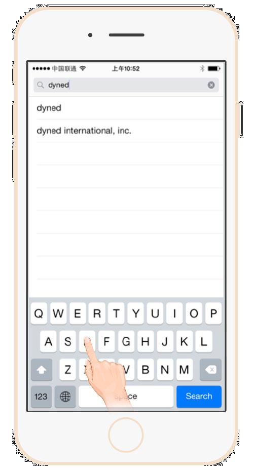 Option 2 Go to the Apple store, search for "dyned," and download the DynEd