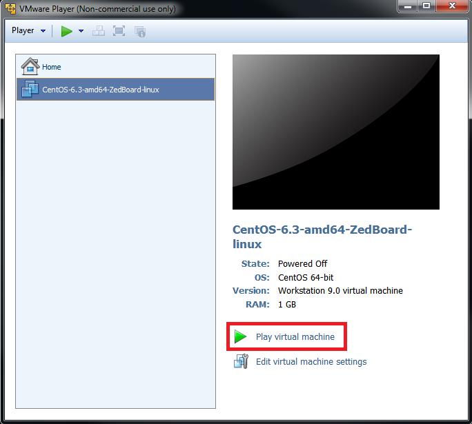 If prompted for whether the virtual machine has been copied or moved, click on the Moved button. Figure 15 The VMware Player Application 3.