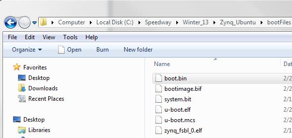 bif file, which contains the format which defines which files are integrated and what order they are added to the bina
