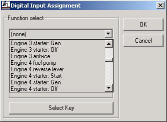 Figure 11 Figure 12 If the drop-down list do not include the command you wish, you may assign a keystroke emulation clicking on Select key button and pressing a key on