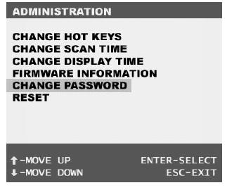 OSD Administration Sub-Menu This section provides details on configuring default Hot keys to