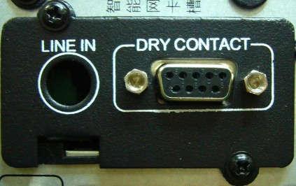 I. unction description II. Dry contact card is UPS options, which is used to provide UPS internal status to the outside or control peripheral device according to UPS status in the form of dry contact.