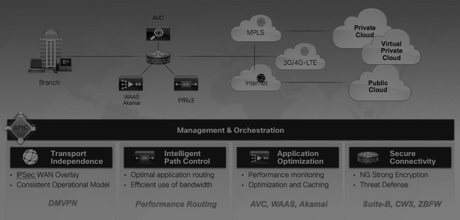 Intelligent WAN: An Architectural and Systems Approach IWAN is a Solution Architecture Solves a network problem Use Case Driven Systems Development Approach Prescribed. Tested. Interoperable.