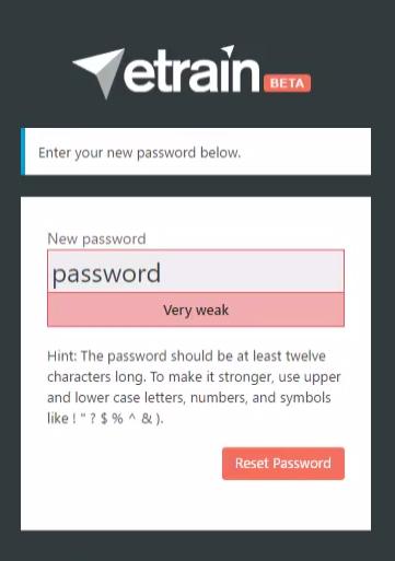 You may choose to keep this password or enter one that is easier for you to remember.