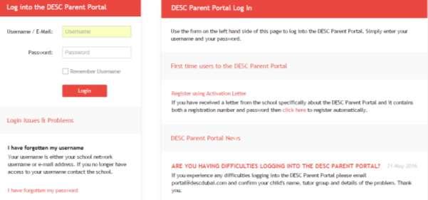 DESSC Parent Portal & isams Parent App Instructions to set up the Parent Portal and download the App The Parent Portal and isams Parent App are the methods DESS and DESC use to communicate with