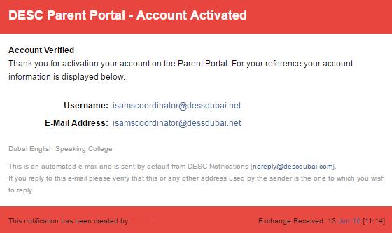 Log into the DESSC Parent Portal DESSC Parent Portal Log In Use the form on the left hand side of this page to log into the DESSC Parent Portal. Simply enter your username and password.
