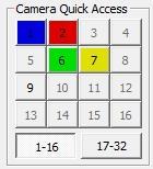 To quickly select a camera for Single Live View display mode, click its corresponding number in the Camera Quick Access pad.