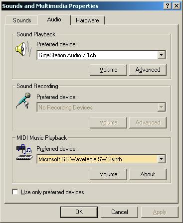 CHAPTER 5. Setting up in Audio Applications This chapter only contains the basic setup for some audio software. For more detailed info, please refer to the manual of the software.