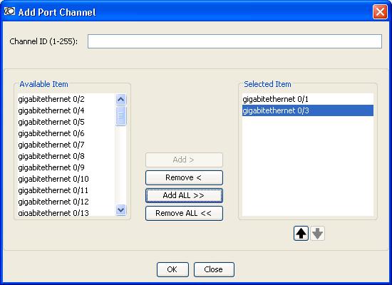 Adding Port Channels in S-Series Running FTOS To add a port channel: Step 1 On the main menu, click Config Port Channel.