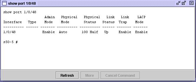 Step 2 Show Port Displays port mode and settings and port status (invokes the show port unit/slot/port command). See Figure 89.