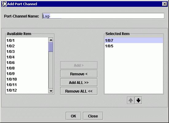 Adding Port Channels in S-Series Running SFTOS To add a port channel: Step 1 On the main menu, click Config Port Channel.