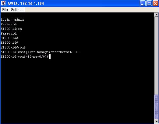Step Icon 2 From the pop-up menu, click Telnet to Device. Node Manager displays a Telnet window and automatically invokes the CLI commands that enable you to manage the RPM.