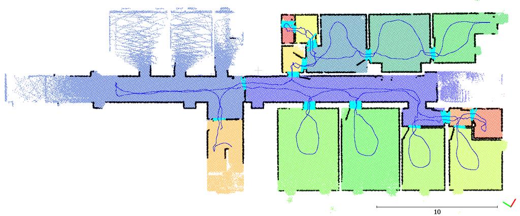 The extracted walls are colored in black. Figure B.