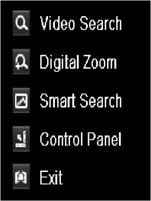 Figure 6.31 Right-click Menu under Playback 3. You can press button to set the full screen as target searching area. After drawing area(s), press button to execute smart search in this area.