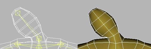 Skinning Skinning Continuous mesh with vertices weighted to a skeleton Complicated vertex transform that combines matrices Each