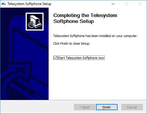 Telesystem Softphone has been installed on your computer.