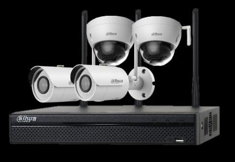 4 CH 1080P WiFi Network Surveillance Security System Features Easy installation, plug&play