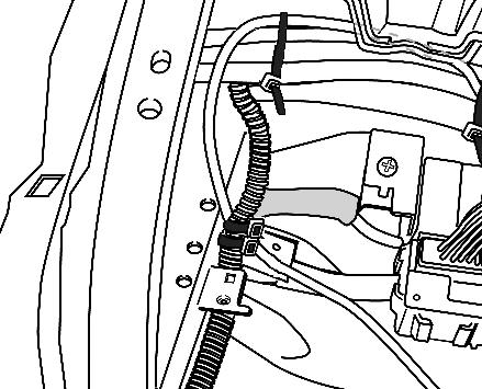 . CABLE ROUTING (ipod CABLE): detail of area in Fig. 9 Fig. 8 VERSA () Drill a /8" pilot hole 20mm +/-2mm (.75in) from the rear edge of the notch and 20mm +/-2mm (.