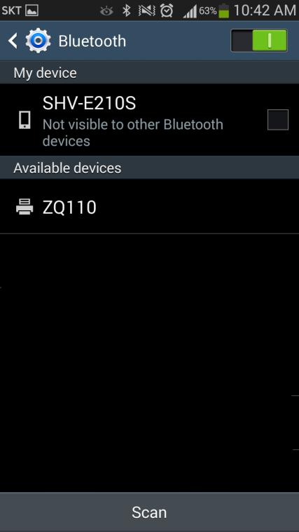 2) Select Bluetooth.