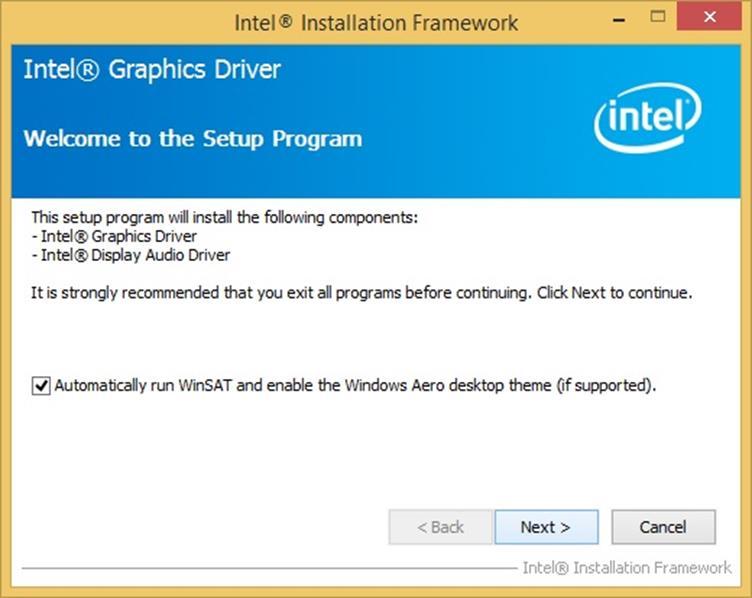USER MANUAL CHAPTER 4 DRIVER INSTALLATION 4.2 Graphics Driver Step 1 Insert the CD that comes with the motherboard. Open the file document Graphics Driver and click Setup to execute the setup.