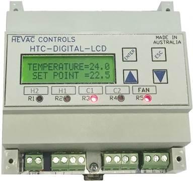 MADE IN OZ HTC-DIGITAL-LCD PROGRAMMABLE TEMPERATURE CONTROLLER c/w YEARLY PROGRAMMABLE TIME SWITCH COMPATIBLE WITH A WIDE RANGE OF SENSORS ROOM O/A WALL DUCT PIPE Use Features Measure & Control