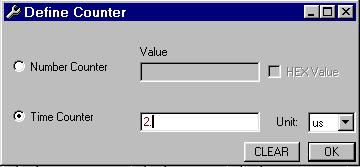 here to select a Time Counter Type in the value Click