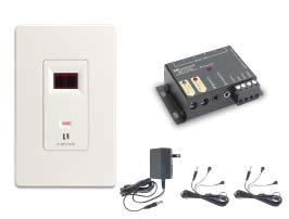 SaphIR Infrared Products IRK-1 Kit Includes in-wall IR receiver (858), connection block (857), power supply (846C) and 2 dual IR emitters (1584.1). Wallplate not included.