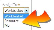 Assigning project work Users: All Project work can be assigned to a workbasket, team member, or yourself.