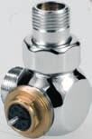 Jaga-Deco thermostatic valves Lockshields Angled Angled - for connection to the wall (standard Kv: white /