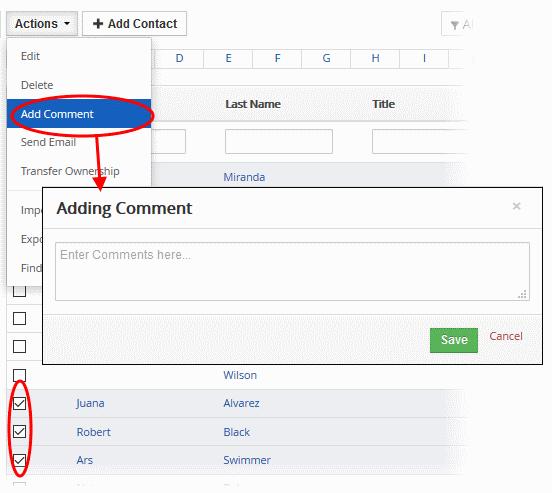 Click 'Save' Send Email You can send mails to multiple contacts at once. See Emails to know more.