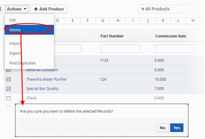 Address Details - Allows you to enter the values for billing and shipping addresses in the selected product records. See this table for descriptions of the fields in the 'Address Details' tab.