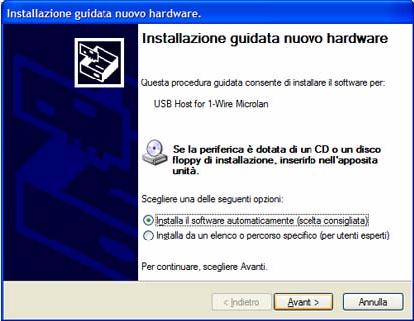 For Windows XP, Windows 2000, Windows 98 This window asks you to choose the kind of installation.