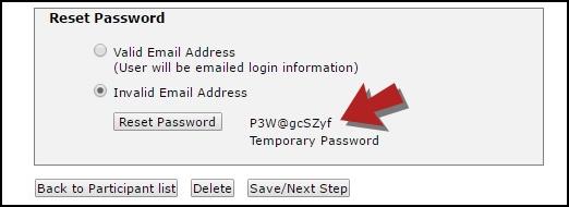 Adding Users 24 If the email address listed in the user's profile is a Valid Email Address, select that option and click the Reset Password button.